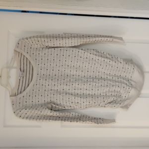 Polka dot comfy maternity sweater